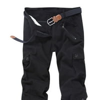 Muška labava multi-džepa oprane kombinezone na otvorenom Ležerne hlače pantalone Muške labave pantalone