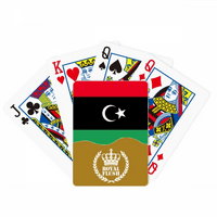 Libija Nacionalna zastava Afrika Country Royal Flush Poker igračka karta