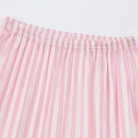 Urmaic Pajamas set za klinac 5-14T dječake Djevojke gumb-up svilenkasto odjeća noćna odjeća Loungeweb-ružičasta