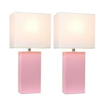 Mod rasvjeta i dekor set ružičastih stolnih svjetiljki s bijelom nijansom