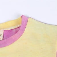 B91XZ Toddler Dječji odjevnici Djeca Dječja dječaka Djevojke Odjeća Sportska casual Tie Dye Ispisuje