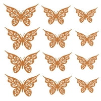Jikolililili 3D šuplje leptir zidne naljepnice Kućni dekor kartonske leptir zidne naljepnice Naslovnica Kućni ukras smanjuju ispod 5 dolara