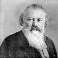 Johannes Brahms, njemački kompozitor Poster Print od izvora nauke
