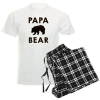 Cafepress - Papa Bear Pajamas - muške svjetlosne pidžame