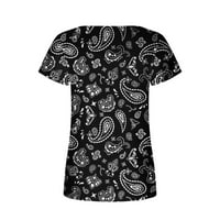 Košulje za žene tamno siva čišćenje prodaje Ženska moda Udobni dežerski kvadratni vrat kratki rukav