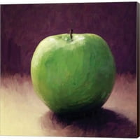 Sjajna umjetnost sada zelena jabuka LINDA WOODS, platno Zidna umjetnost, 24W 24h