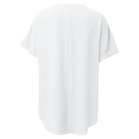 FVWitlyh zapadnjačke majice za žene otvorene v prednji omotač nagnutim tankim gornjim majicama dugih