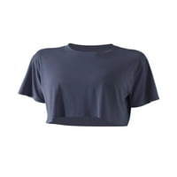 SprifallBaby Žene Trke za vježbanje T-majice Modalni labavi usev vrhovi Spring Summer Fitness Sportska