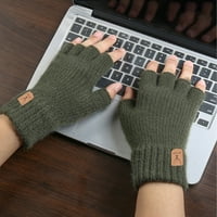 Vanjske rukavice od pola prsta prozračne vunene rukavice za toplo za ured za sportsku kancelariju izvan poslovne vojske zelene boje