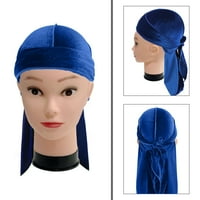Bandana Headscarf Chemo Headgear Headgear Gusarski šešir gusarski šal za muškarce Žene - plava, kako je opisano plavo