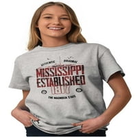 Mississippi na otvorenom rijeka Jedrenje Muška grafička majica Tees Brisco Marke M