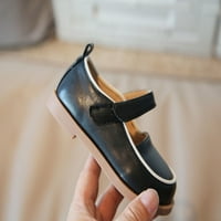 Modne jesenske djevojke Ležerne cipele ravna lagana čvrsta boja kuka za kuke za kuke Jednostavno stil veličine 26