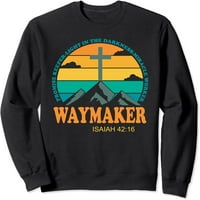Waymaker obećati čuvar čudežnog radnika cool retro vintage dukserica