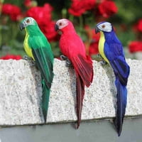 Divlje životinje Parrot figurice dollhouse vrt boja ptice ukrasni projekat ukras parrota ukras ručno