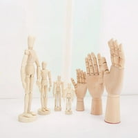 Fleksibilni umjetnički model, drvena umjetnička zglobna lutka ruka ručni model, drvena skica model drvenog