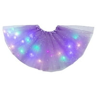 Ženski LED lampica sloj zvijezda MESH lisnata suknja Ballerina Skirts Napomena Kupite jednu ili dvije veličine veće