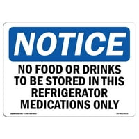Znak za otkaz - nema hrane ili pića koje treba pohraniti u ovom hladnjaku