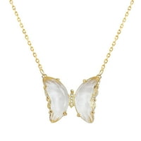Xinqinghao ženska vintage modna leptir ogrlica ogrlica ogrlicu bijela