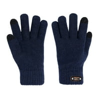Rukavice Muški zimski pleteni zaslon od pet prstiju zadebljanje za zgušnjavanje toplim biciklističkim rukavicama