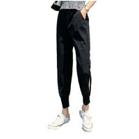 Ženske obloge vunene hlače Žene Ležerne prilike Jogging Loots Duga sportska pantalona hlače Super guste