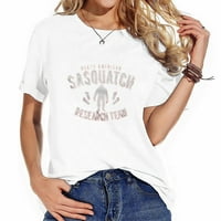 Sjeverni američki sasquatch istraživački tim smiješno ženska grafička majica kratkih rukava za žene