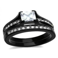 Crni ion od nehrđajućeg čelika pobedio je i njen venčani zaručnički prsten za ventilaciju veličine žena veličine muškaraca 09
