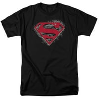 Superman - Hardcore Noir Shield - majica s kratkim rukavima - XXXXXX-LONG
