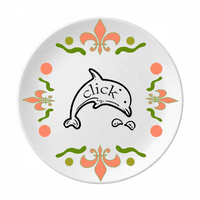 Delphin Porpoise Cvijeće keramike ploče za tanku posuđe za večeru
