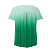 Umfun ženska majica Tees kratki rukav V-izrez T majica Tie-Dye The Tops Bluuse Poklon za žene