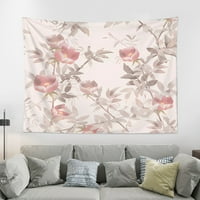 Biljna zidna tapiserija Tkanina tapiserija Dekor zid za dom, spavaća soba, radno mjesto, spavaonica ili apartman, veličine