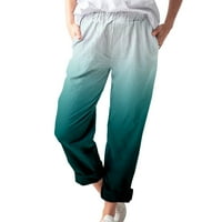 Riforla Women Hlače Ženske tiskane pamučne i posteljine Džepovi Ležerne modne hlače plus veličine Hlače