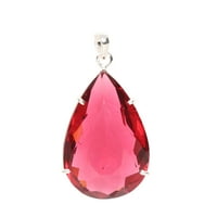 CT. Pear Cut Pink Tourmaline Gemstone Privjesak Sterling Srebrni privjesak ružičasti dragulj nakit za