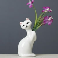 CAT Keramička cvijeća vaza Smiješne biljke Planter za cvijeće Kocrur za ladicu za maniru za kućni ured