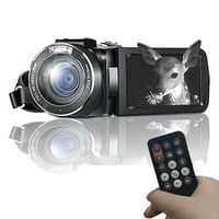 Binmer video kamere Kamkorder 1080p 30fps IR noćni vid Vlogging Recorder kamere 3.0 '' rotacija za IPS ekran digitalnog zumiranja kamkorderom sa baterijama