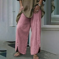 Gathrrgyp Women's Women Plus Veličina $ pantalone, ženska modna elastična struka povremene čiste boje