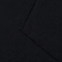 Clodeeu ženske jesenje zimske dukseve dukserice dugih rukava u udobnom crnom 12