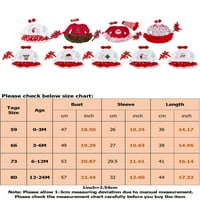 Prednjeg swald dječjim dječjim bodionicima Jednoserice dugih rukava Božić Božićna igra playsuit Crt