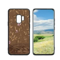 Kompatibilan sa Samsung Galaxy S telefonom, Wood-2 - Kućište za muškarce, Fleksibilno silikonsko udarca otporna na Samsung Galaxy S9