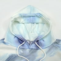 Iopqo Hoodies za žene Unise 3D ispisane lubanje Pulover dugih rukava s kapuljačom dugih rukava, bluza