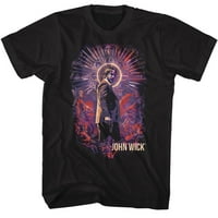 John Wick Neon Halo Recolor Crna majica
