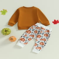 Diconna Baby Boy Halloween kostim Mali pulover pukovnika i hlače za pantalone za pantalone za žene 18-mjeseci