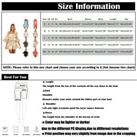 Tking Fashion Summer Casual Print Toughsuits ROMper za žene Lape polu ruholje od ramena Elastični struk