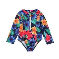 Djevojčica za bebe Jedan kupaći kostim cvjetni printski print plaže kupalište, veličine godina- godina-