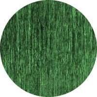 Ahgly Company u zatvorenom okruglom sažetkom smaragdno zeleni modernim prostirkama područja, 3 'runda