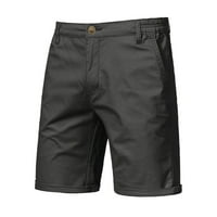 Muške hlače za pantalone Ležerne kratke hlače Čvrsti više džepni patentni zatvarač kratki pantni kopči