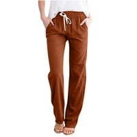 Kiplyki Clearence ženske joge hlače Ženske široke pantalone za noge čvrste elastične struke labave hlače