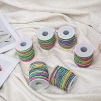 Qianha Mall elastičan uže za nakit čine šarene svestrane elastične konop za DIY zanatski nakit izrada mekane rastezljivo izdržljive najlonske tkanine na prekriveno elastično