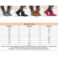 Woobling dame ženske zimske snežne čizme hodaju udobne srednje teleće cipele veličine američkih dionica 4.5-11