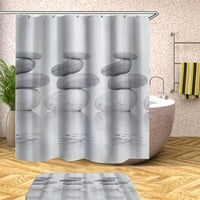 Linyer tuš za tuš Curntaclor teška dekorativna dekorativna četvrtasta za zavjese za kupatilo poliesterskih zaslona zaslon za kućni toalet