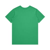 Ženski vrhovi grafički otisci kratkih rukava Bluza Casual Women Modna posada Thirts Green XL